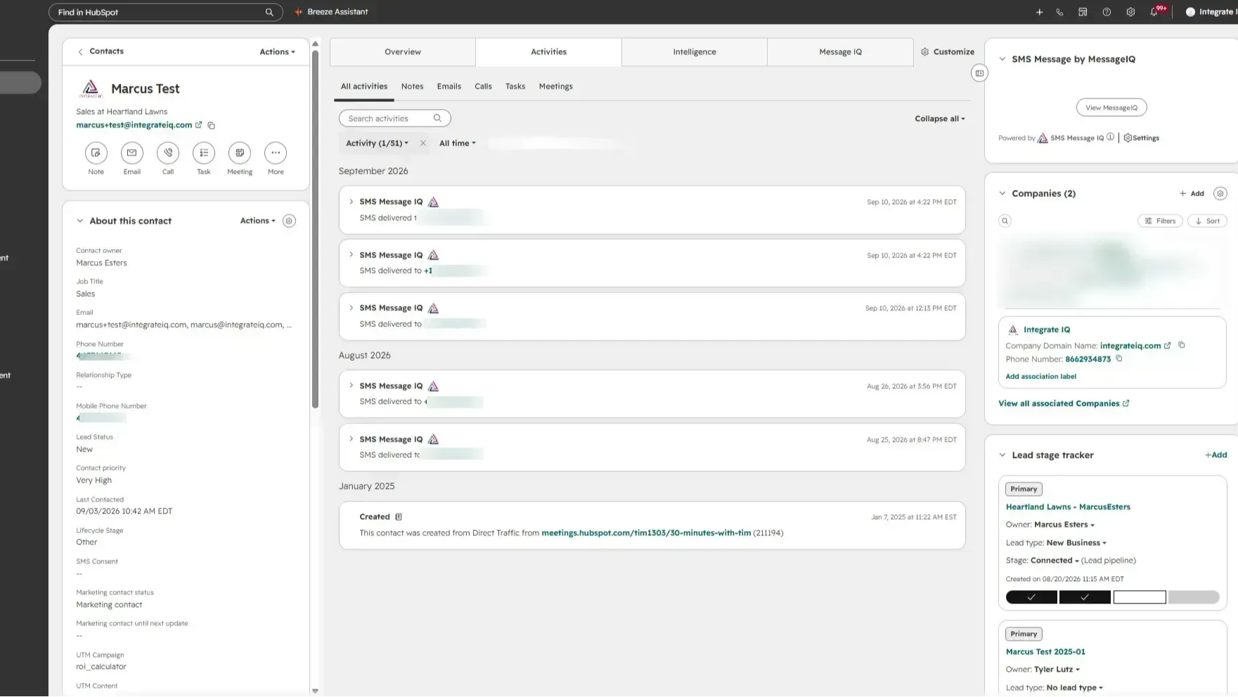 Synkronisering af CRM-aktiviteter